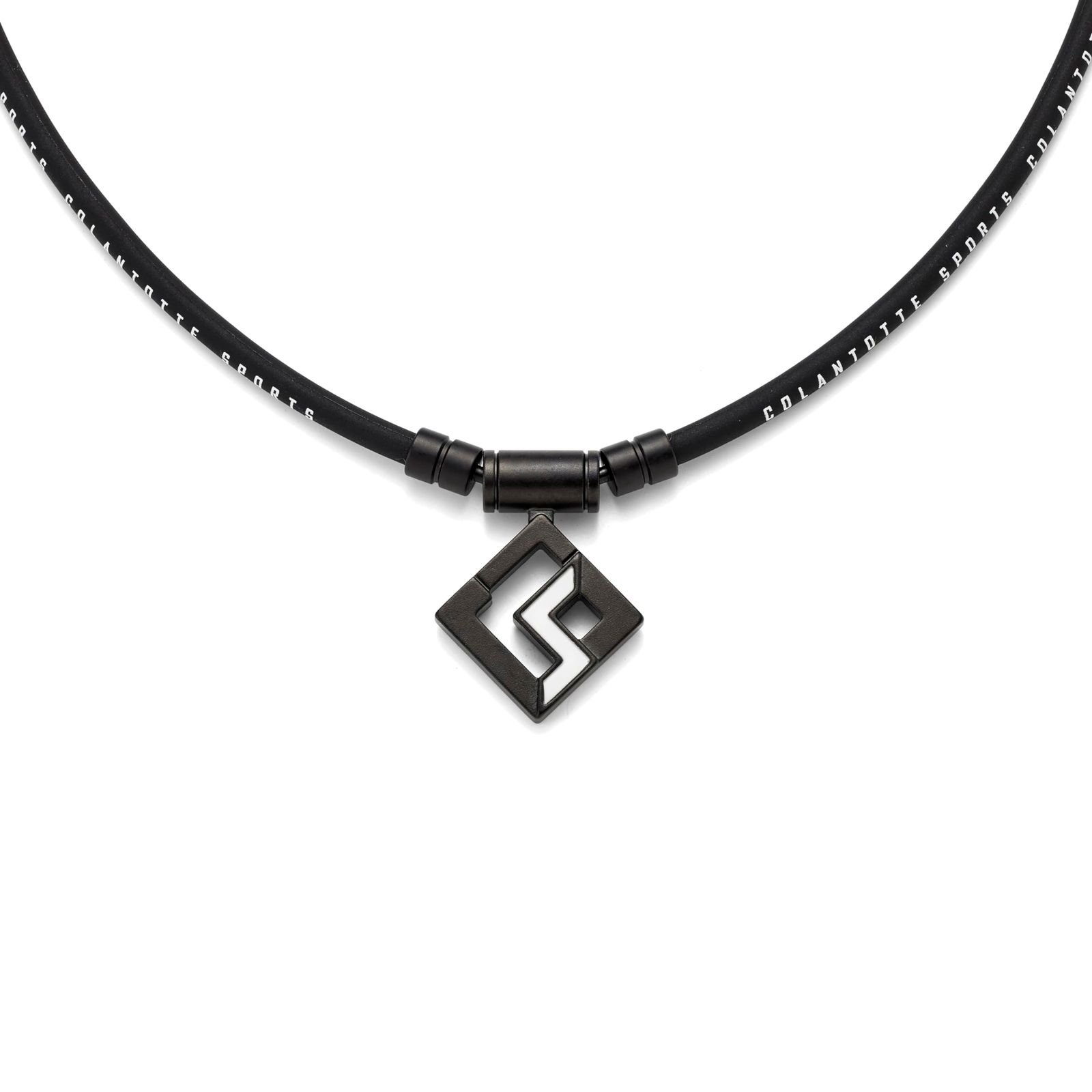 コラントッテ SPORTS PRO マグチタンネックレス SG160 CO磁気ネックレスS160 ループ ブラック×ホワイトトップ ブラックチタン×ホワイト L 51cm ループ ブラック×ホワイト トップ ブラックチタン×ホワイト L 51cm