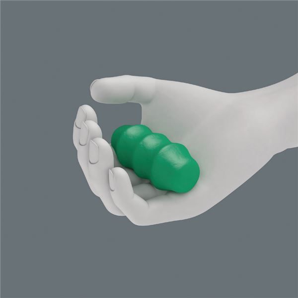 WERA ヴェラ 6点組 プラス マイナス スクエアドライバービット Kraftform ラチェットハンドルセット 差込6.35mm ハンドル内ビット収納機能付 073661