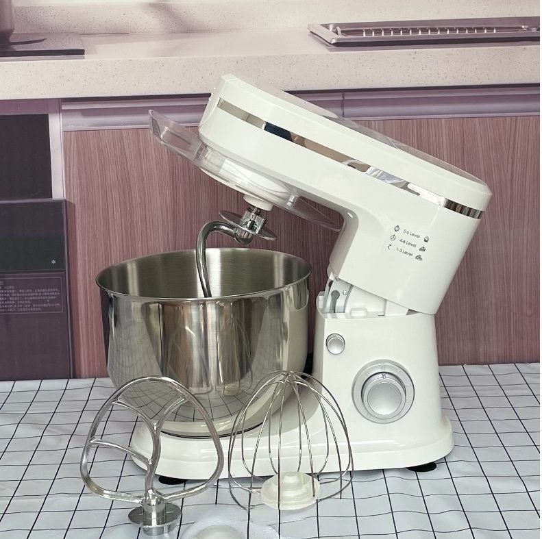 スタンドミキサー 6L大容量 業務用ミキサー 混ぜる 練る 泡立てる 3種類アタッチメント付き 6段階スピード 家庭用 業務用 卓上 SKLAD-KIRPICHA_RU