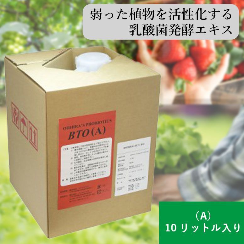 BTO(A) 植物 元気 土壌活性 農業用 土壌改良剤 収量 糖度 鮮度 10L