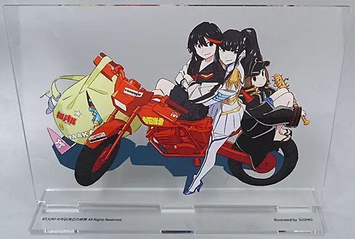 雑貨　纏流子＆鬼龍院皐月＆満艦飾マコ(キルラキル) デザイナーズ キャンバス(すしお) 「TRIGGER×GOOD SMILE COMPANY 今石洋之の世界 『グレンラガン』『キルラキル』『プロメア』を作った男」 駿河屋 -<中古>纏流子＆鬼龍院皐月＆満艦飾マコ(キルラキル