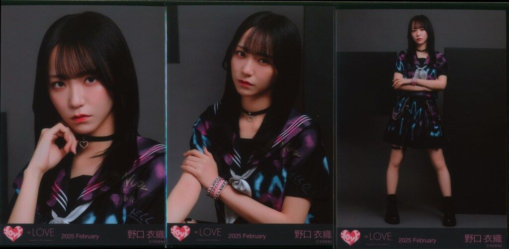 ファッション LOVE February 2025 野口衣織 2025年2月ランダム生写真 アイドル