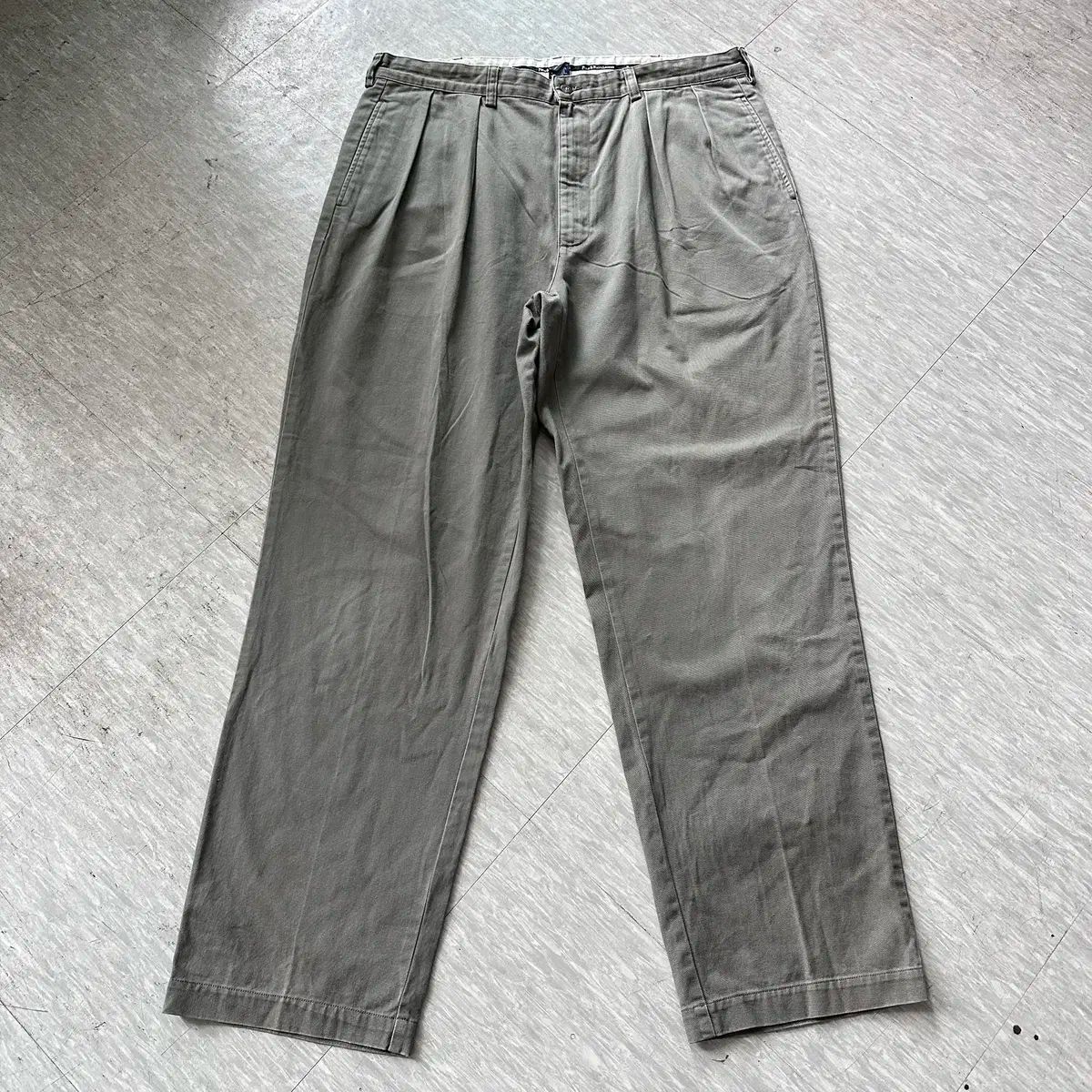 90s ポロラルフローレン　2タック チノパン　38/34 90's POLO by Ralph Lauren Chino Pants IN-TUCK W38 ポロ