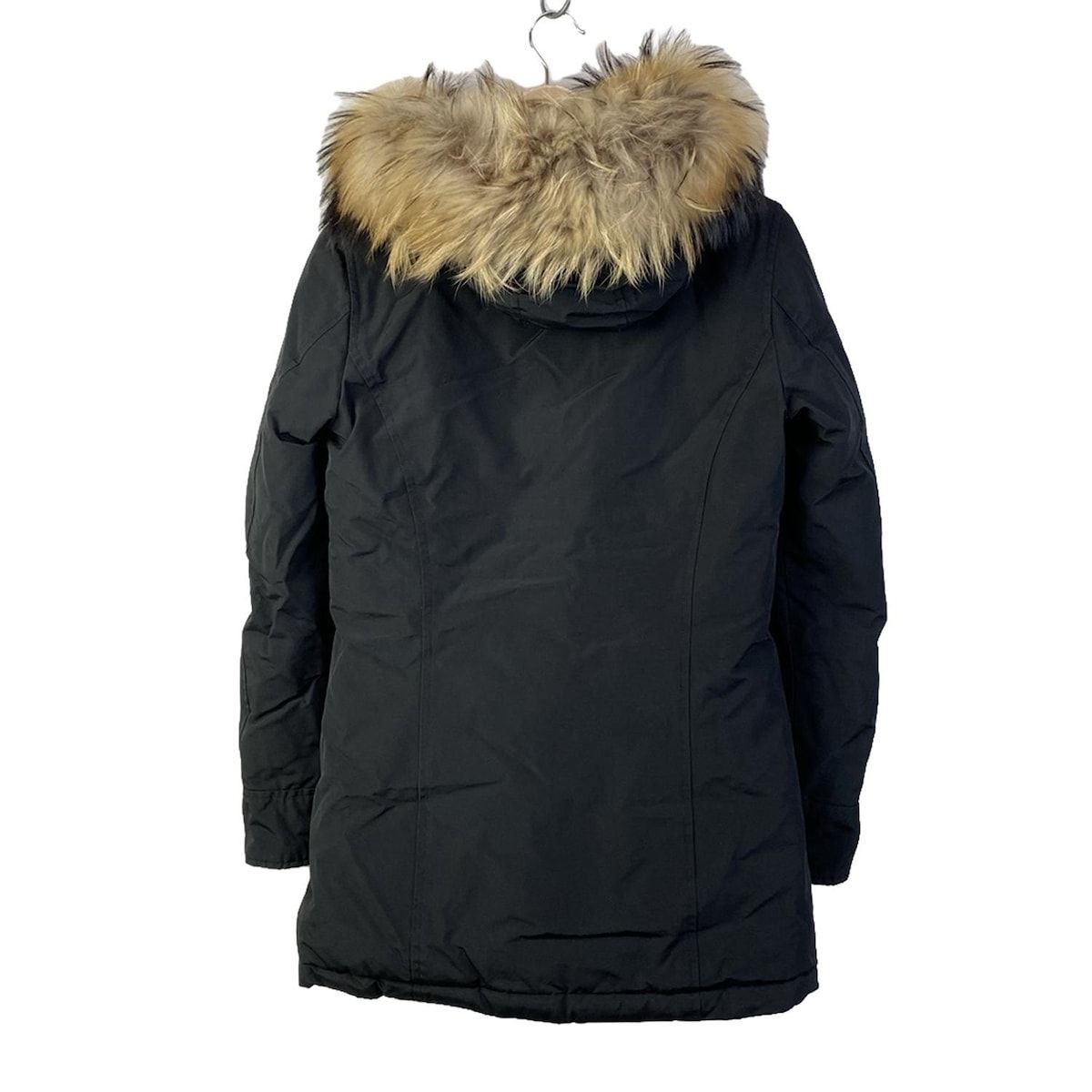 WOOLRICH ウールリッチ ダウンコート サイズXS レディース - 黒 長袖 ファー ジップアップ 冬