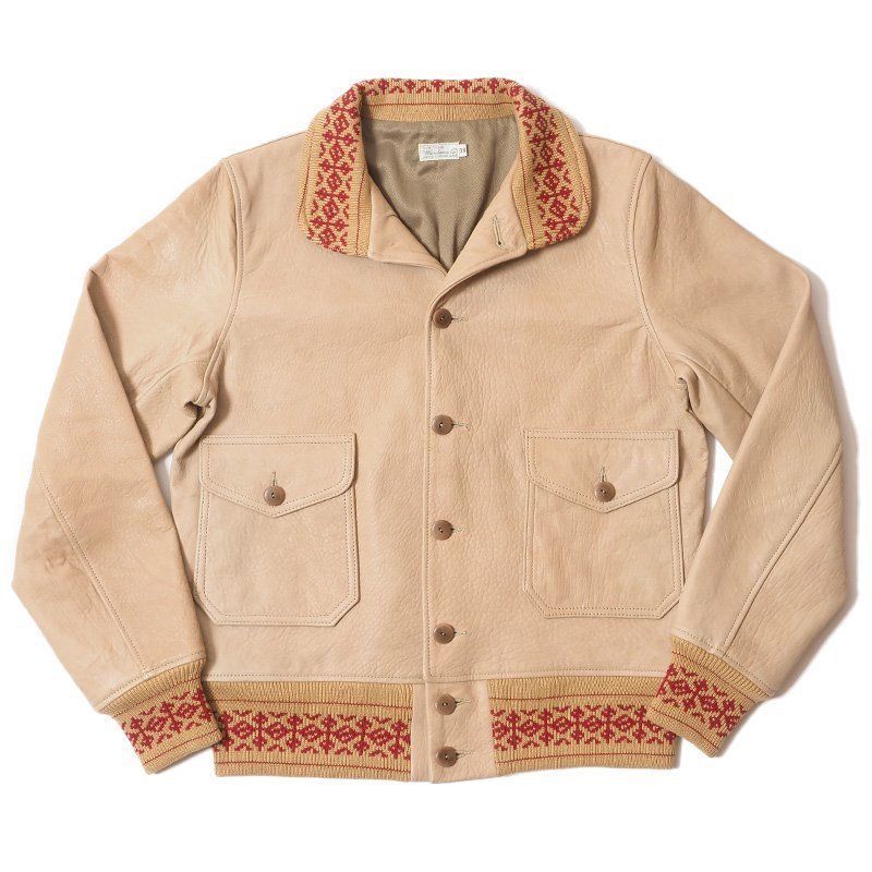 未使用品 直営店限定 WAREHOUSE ウエアハウス A-1 TYPE LAMB LEATHER 