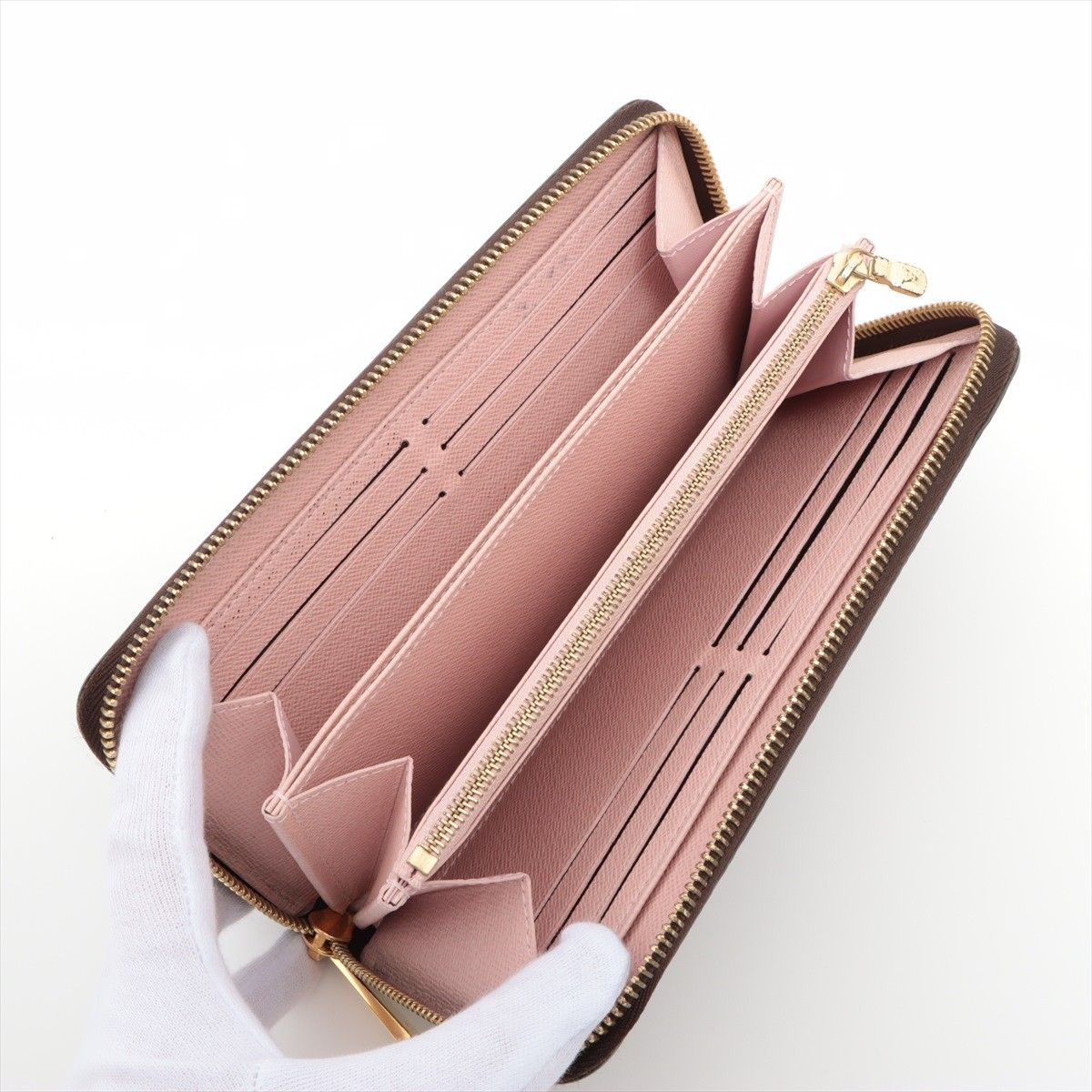 LOUIS VUITTON/ルイ ヴィトン モノグラム ジッピーウォレット ローズ 