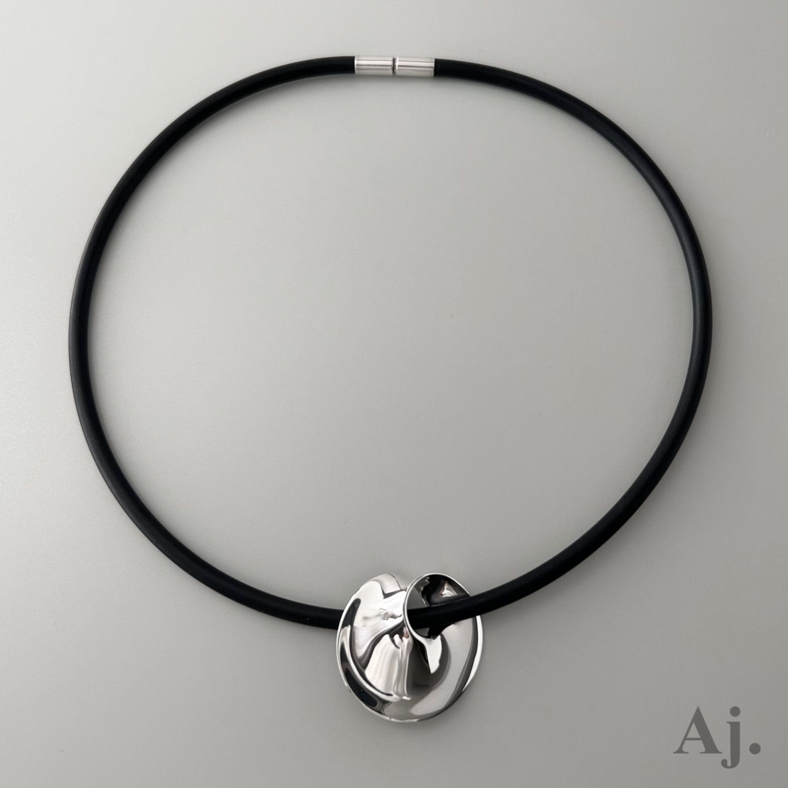 ジョージジェンセン ラバー チョーカー ネックレス 374 メビウス トールン AG925 Georg Jensen - メルカリ