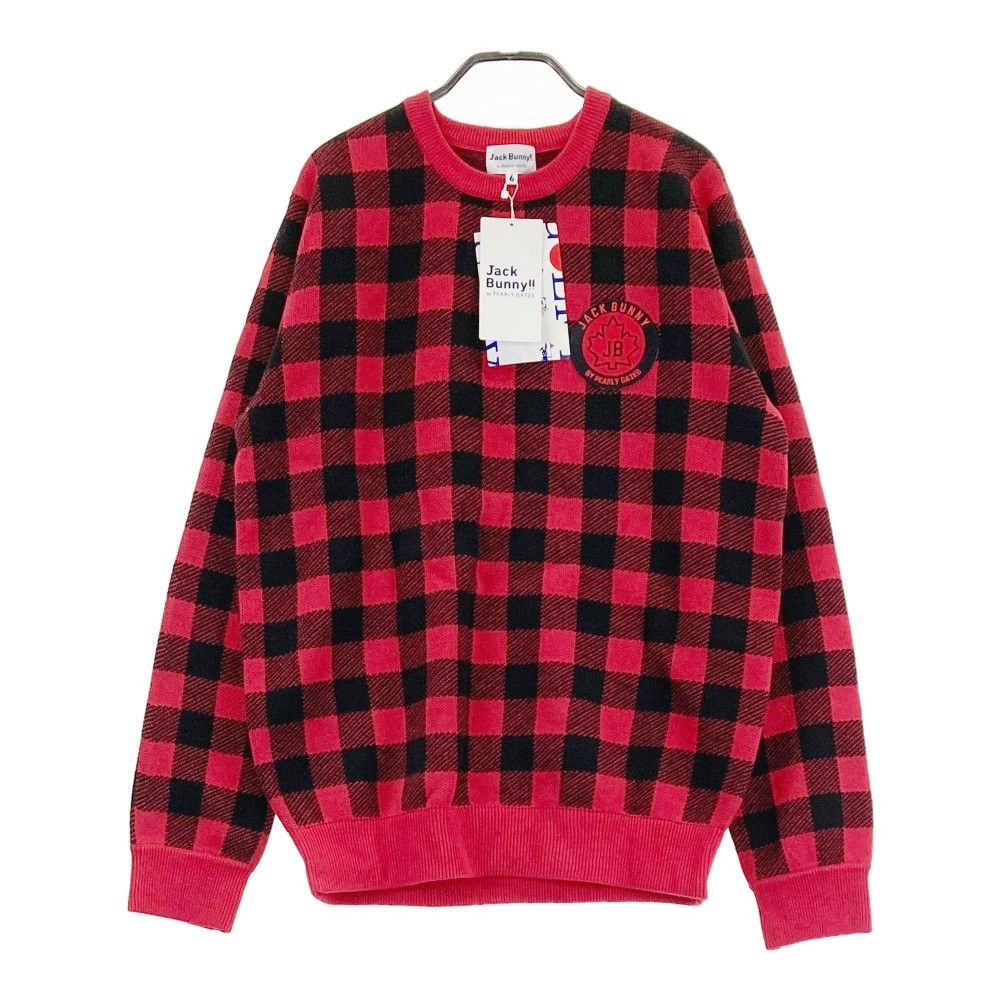 Jack Bunny!!の赤色セーター JACK BUNNY men'sニット Lsize サイズ：6