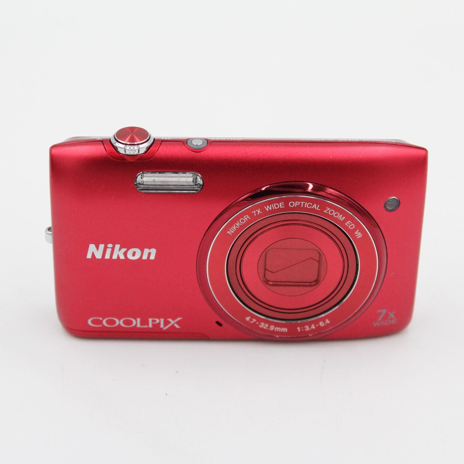 元箱付き。☆美品☆ Nikon 小売業者 COOLPIX S3500 レッド