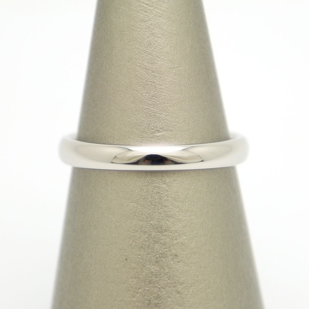 楠本質店 元住吉 ティファニー Pt950 バンドリング 甲丸リング 18.5号