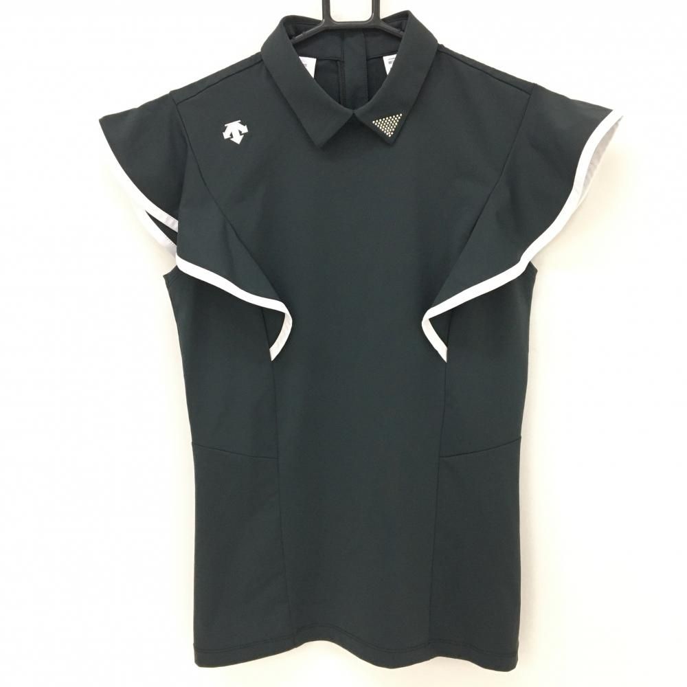 新品タグ付き！DESCENTE GOLF ノースリーブシャツ スワロフスキー