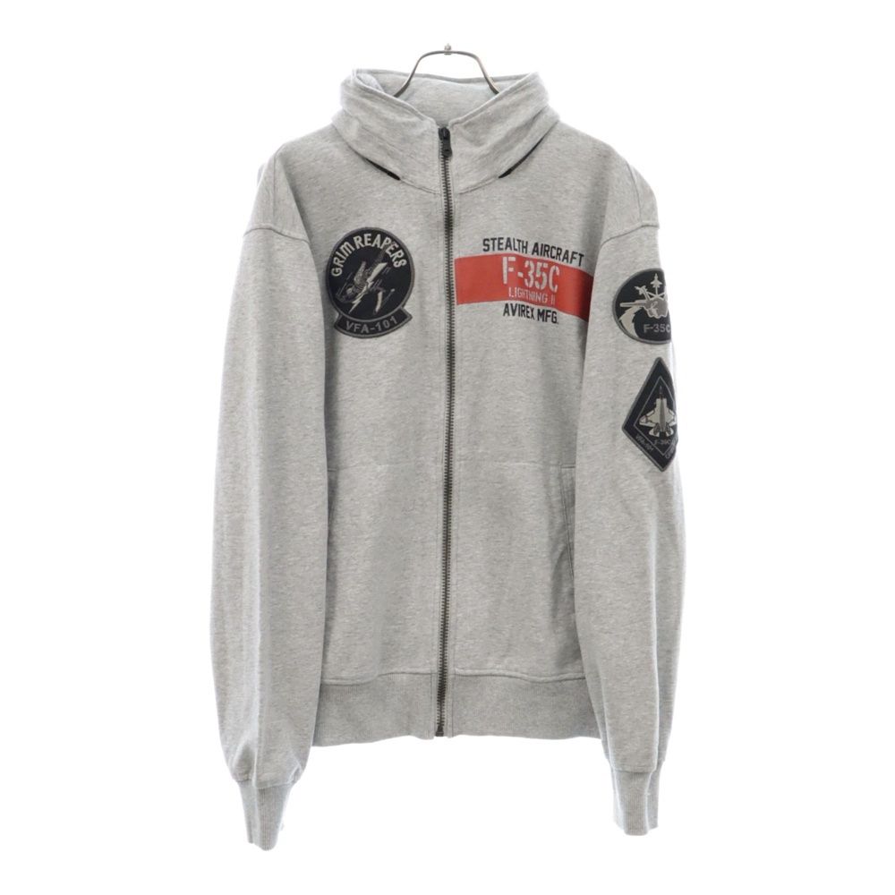 グレー ハイネック ジッパー付き スウェット Oblada オブラダ