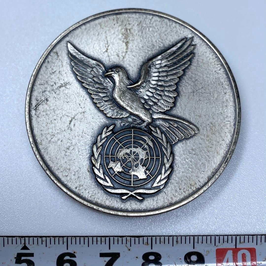 国際人権年メダル1968年silver保証潰価格以下94g 東な6-1005ア㉗