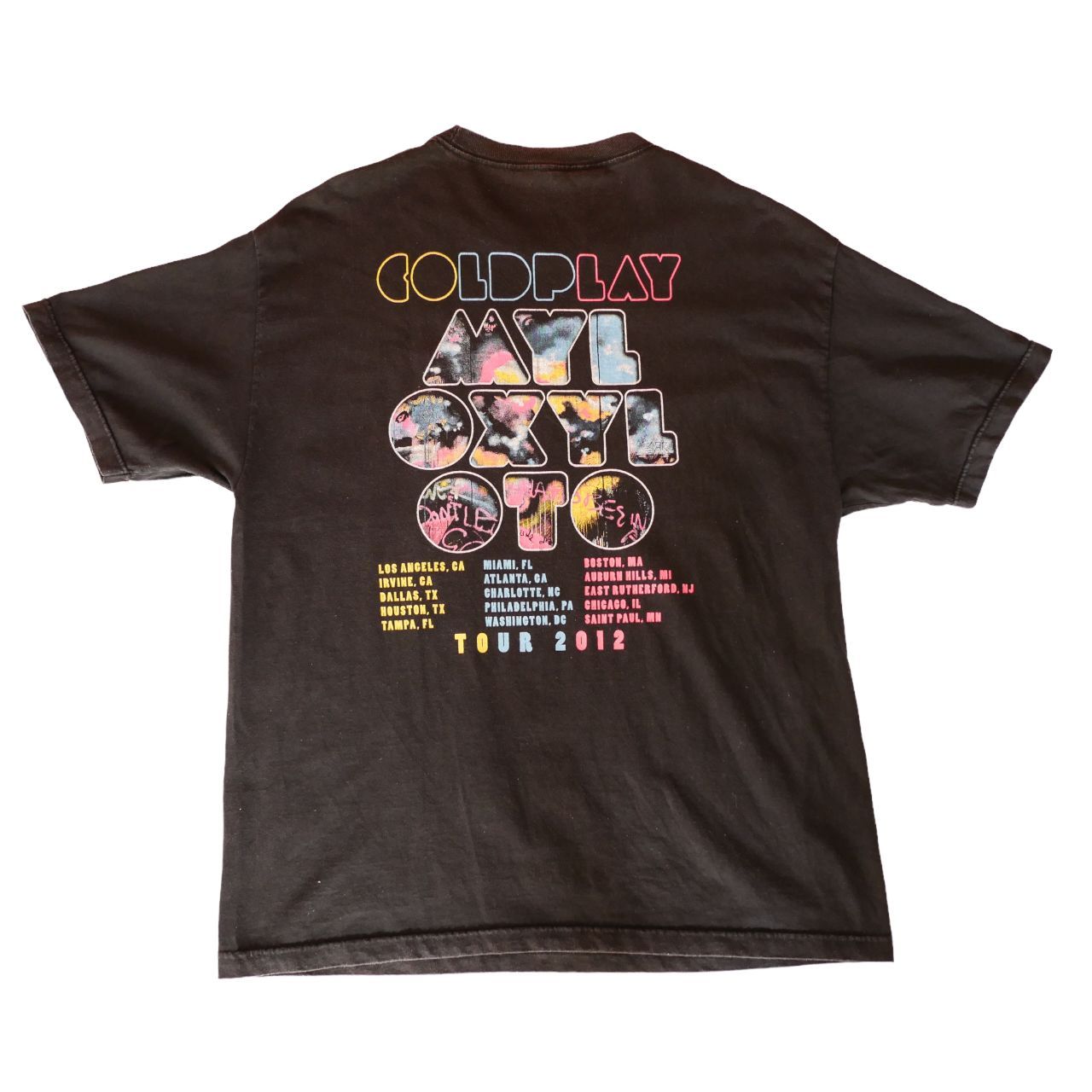 COLDPLAY コールドプレイ 2012年 ツアーTシャツ バンドTシャツ - メルカリ