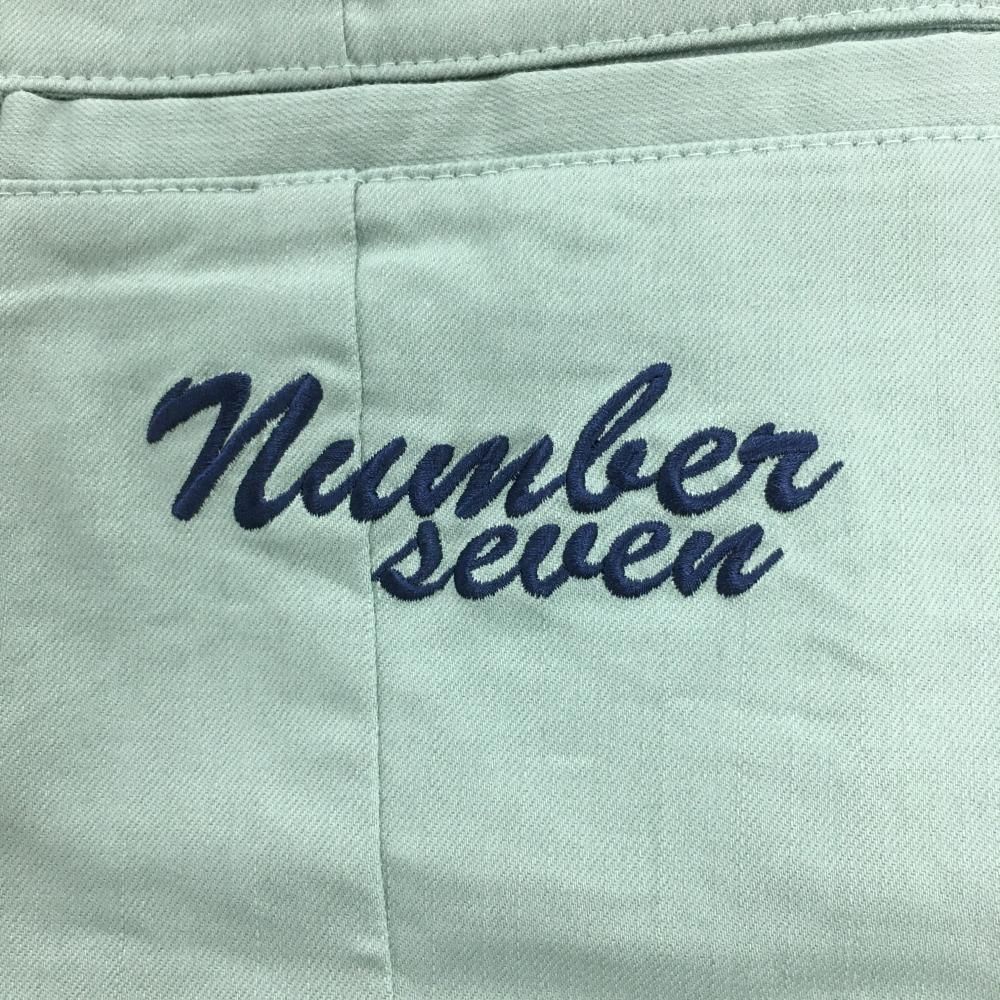 【超美品】サマンサタバサ No.7 スカート ライトグリーン ボックスプリーツ ストレッチ  レディース 38(M) ゴルフウェア Samantha Thavasa