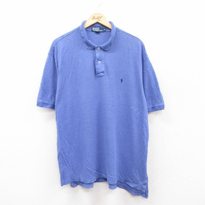 XL/古着 ラルフローレン 半袖 ブランド ポロ シャツ メンズ 90s
