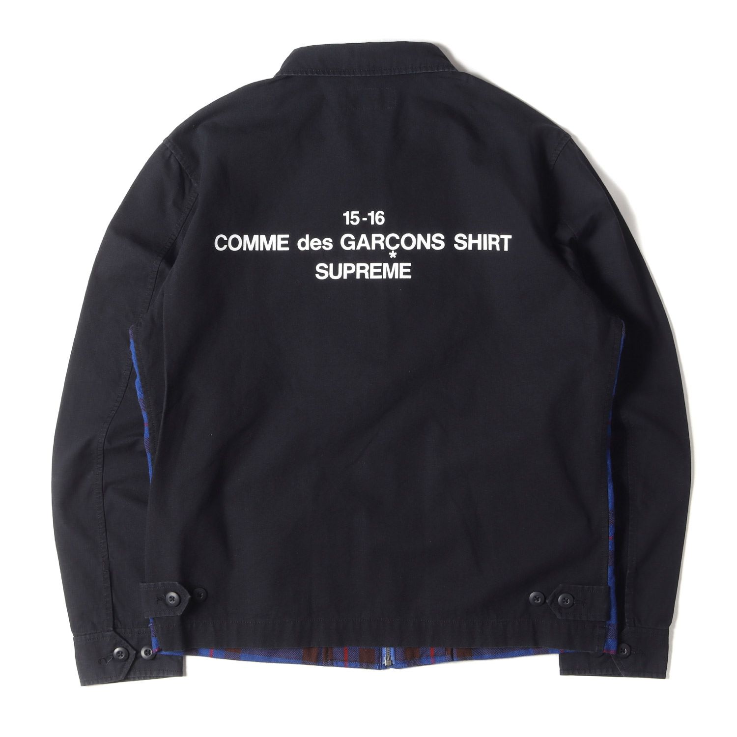 Supreme シュプリーム ワークジャケット サイズ：M COMME des GARCONS SHIRTS コムデギャルソン シャツ ウール  チェック Work Jacket 15AW アウター