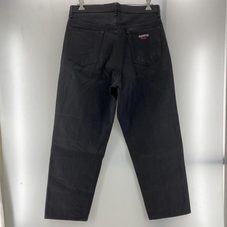 中古】Supreme 25SS Rigid Baggy Selvedge Jean ブラック サイズ