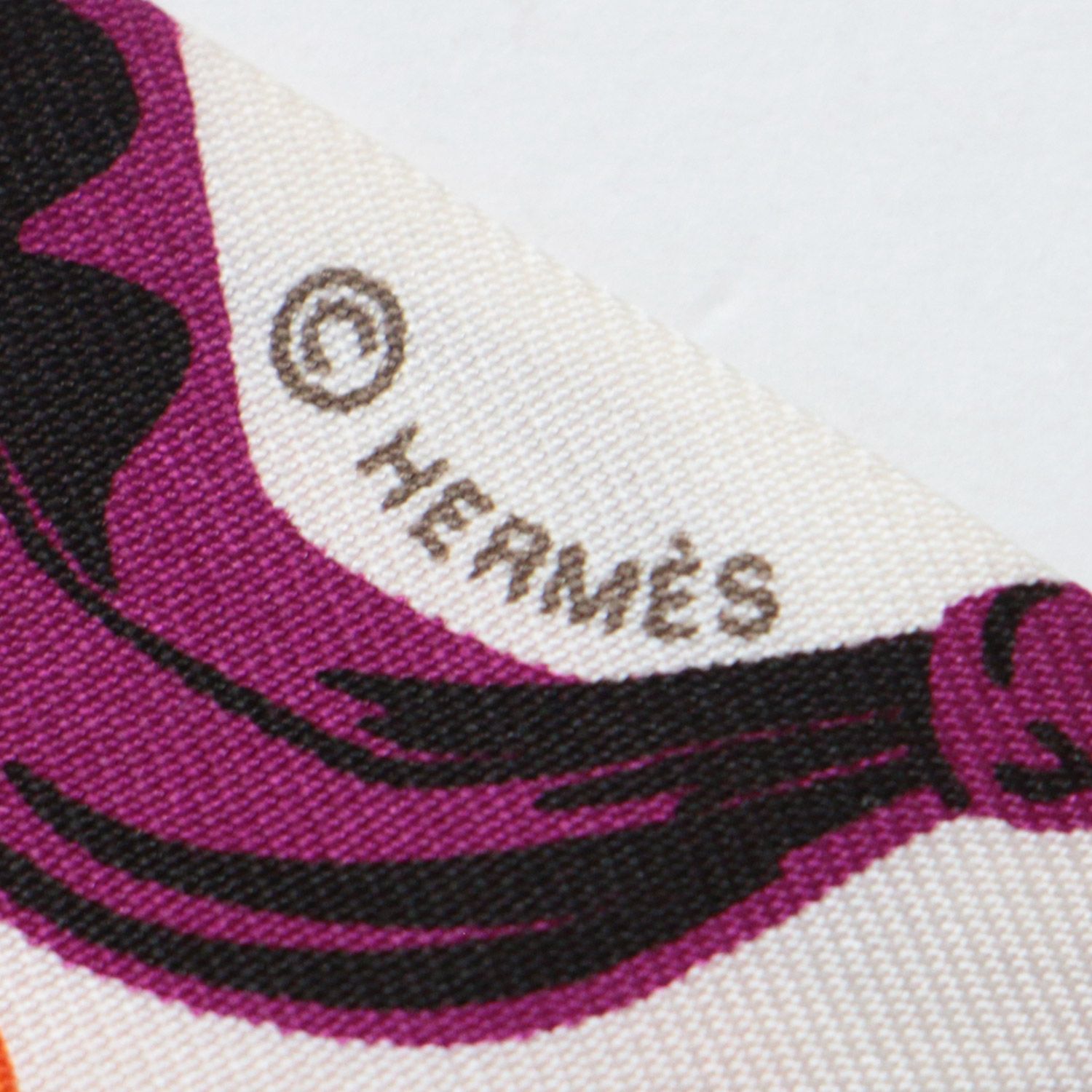 HERMES エルメス ツイリー スカーフ アクセサリー オレンジリボン 総柄