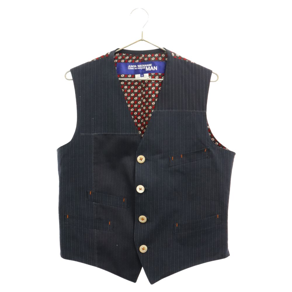 JUNYA WATANABE ジュンヤワタナベ 花柄ベスト コムデギャルソン S JUNYA WATANABE ジュンヤワタナベ 花柄ベスト コムデギャルソン S