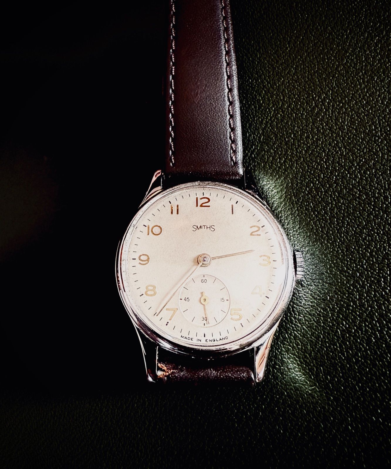 稼働品】1950年代 Smiths Astral 15石 スモセコ ブルースチール