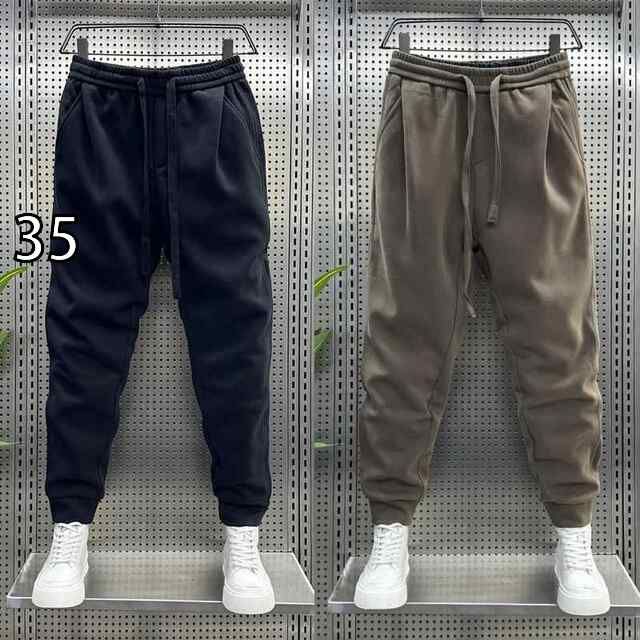 [35]秋冬 コーデ メンズ  服 シンプル ファッション オシャレ 大人 かっこいい 大きいサイズ ストリート 紳士服  カジュアル パンツ 薄手 無地 スウェットパンツ 韓国スタイル ズボン