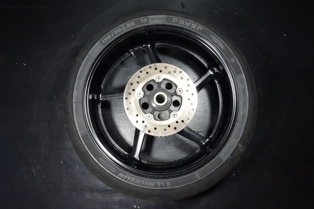 YZF-R1 リアホイール ブレーキディスクローター スプロケット 5VY ヤマハ 純正 17x6.00 残4.8mm 20250303