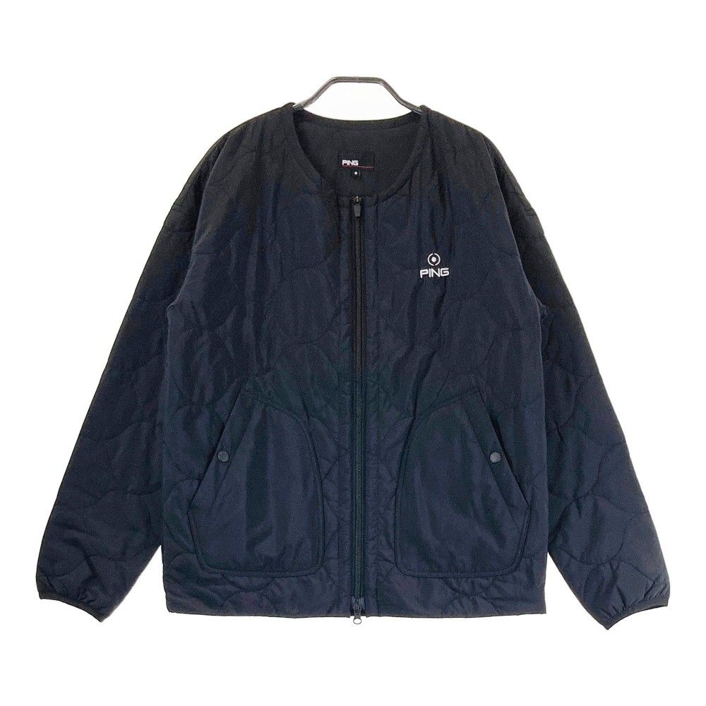 新品　ピン ゴルフウェア 中綿ジャケット　Sサイズ　ブラック PING（ピン） ネイティブライン ストレッチ フルジップ 中綿 ブルゾン