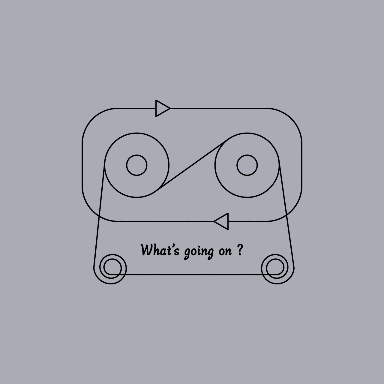 グラフィックパーカー　What's going on White -Parka-