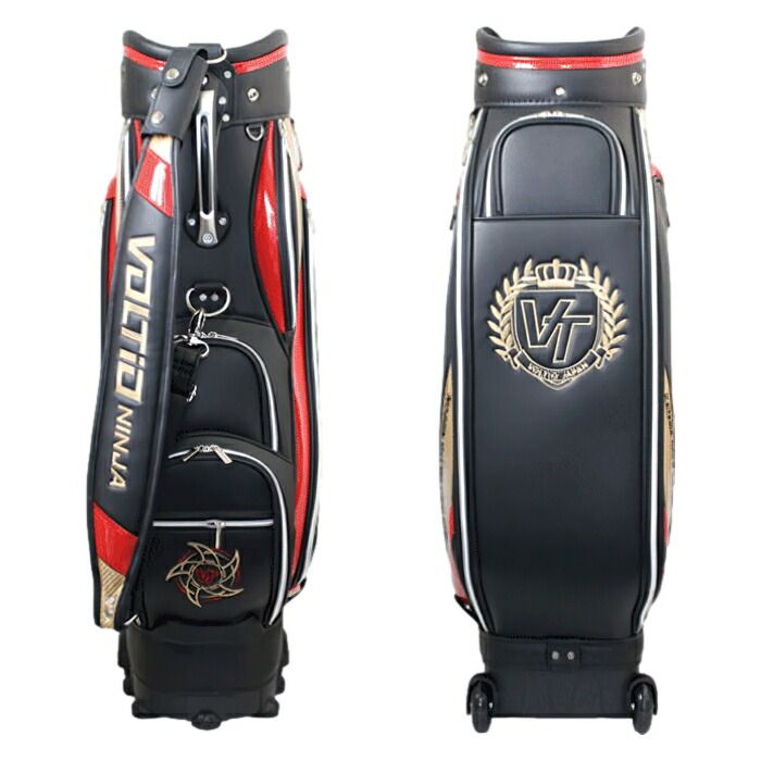 VOLTIO/KATANA GOLF キャディバッグ９型【ブラック】美品！ 特典アイアンカバー付】KATANA GOLF カタナゴルフ VOLTIO NINJA