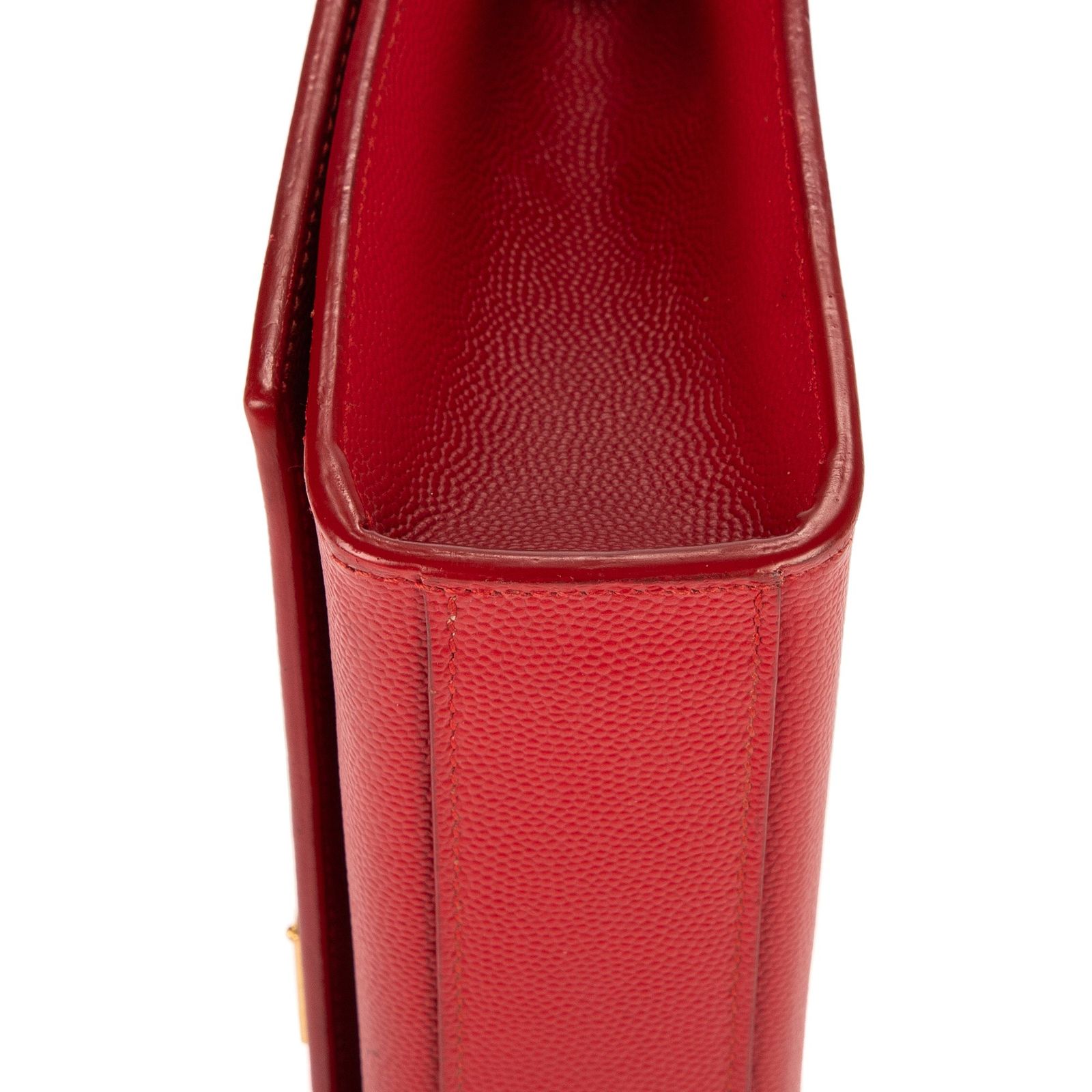 LAURENT イヴサンローランケイト赤スムースレザーA