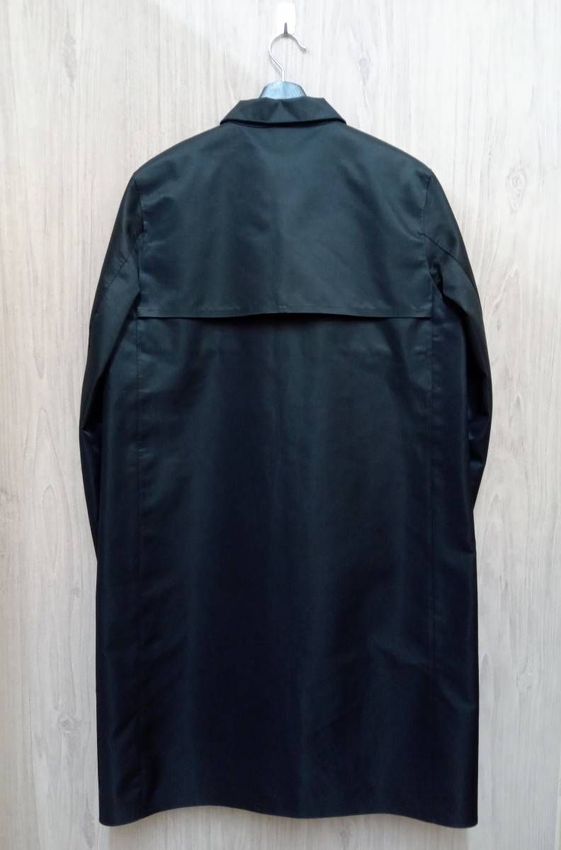 HYKE×Machintoshマッキントッシュゴム引きステンカラーコート　黒 HYKE×Machintoshマッキントッシュゴム引きステンカラーコート 黒 HYKE