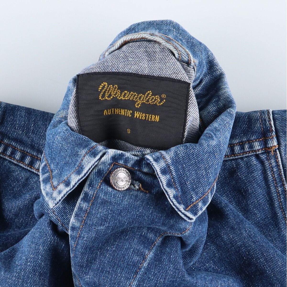 古着 ラングラー Wrangler AUTHENTIC WESTERN デニムジャケット G 