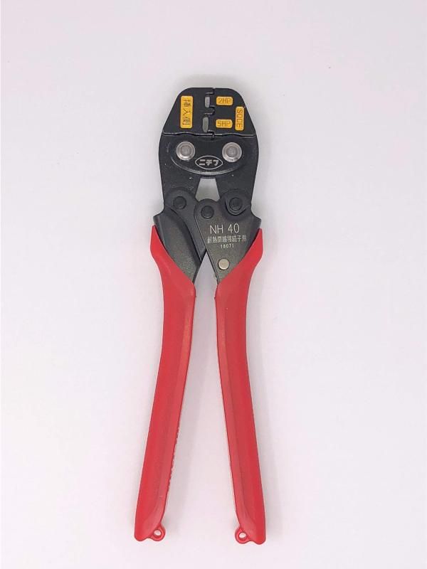 ニチフ端子工業 圧着工具 ハンドル色-桃色 240mm NH- 40 アッチャクコウグ