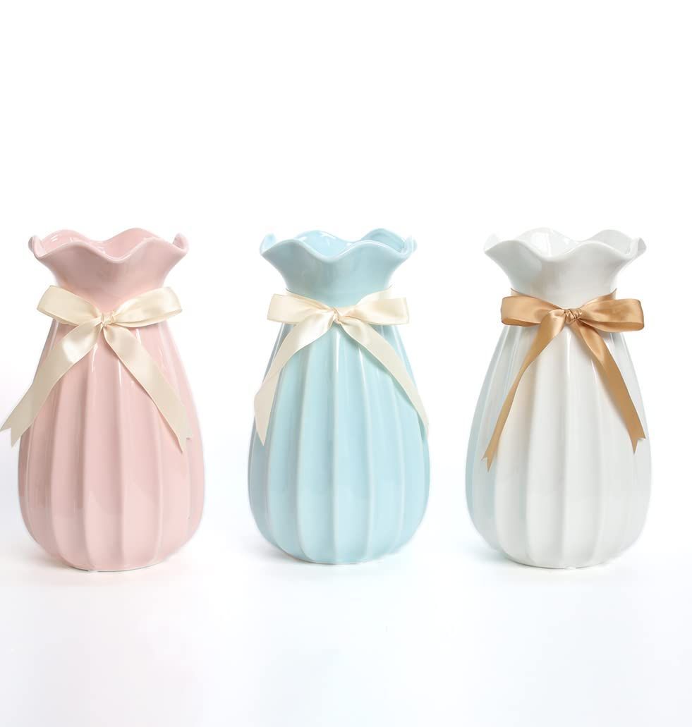 【特価セール】フラワーベース（白）19cm 花器 | 花瓶 おしゃれ 陶器 白磁 白 陶磁器
