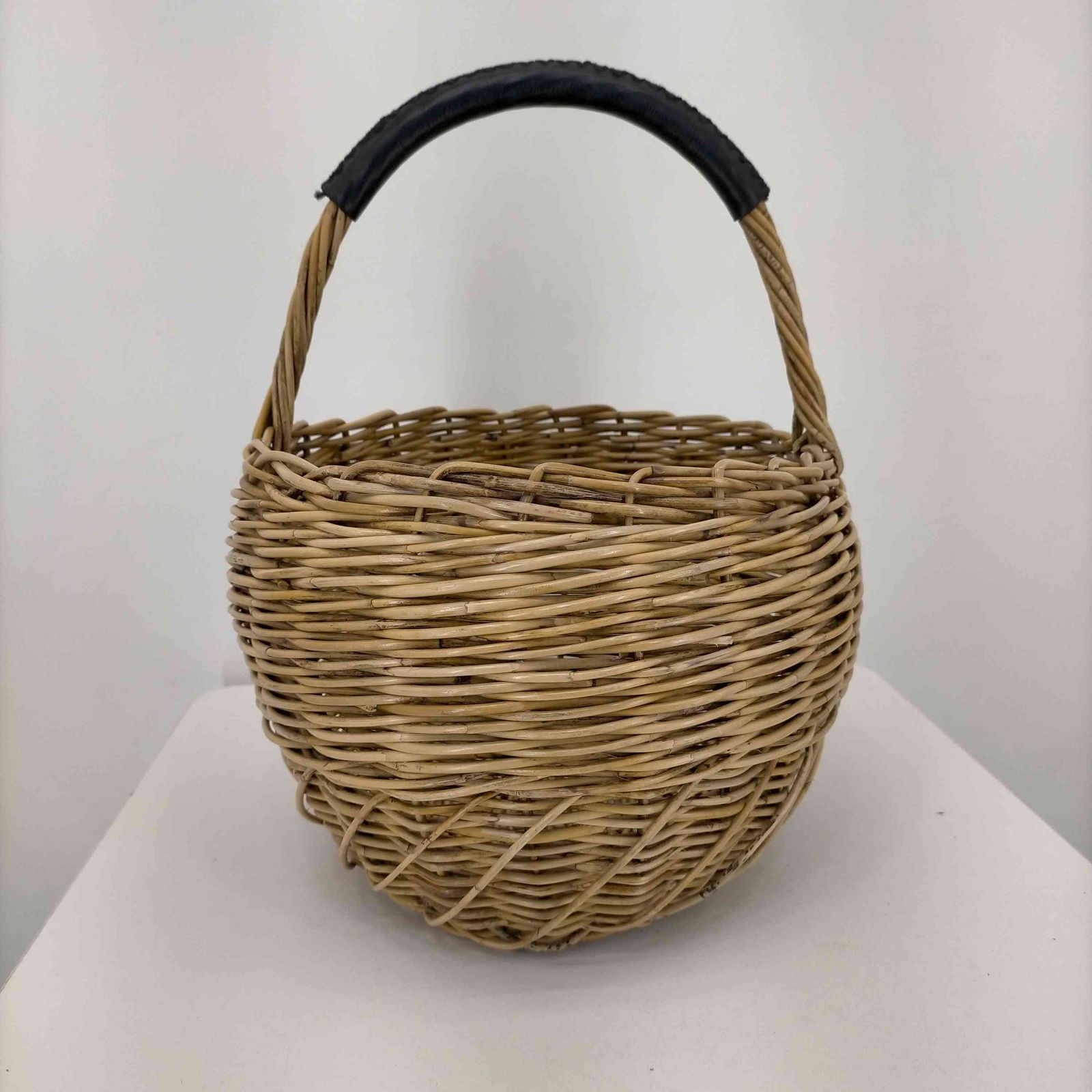 フリーストアベジタル Flea Store Vegetal レザーハンドル カゴ