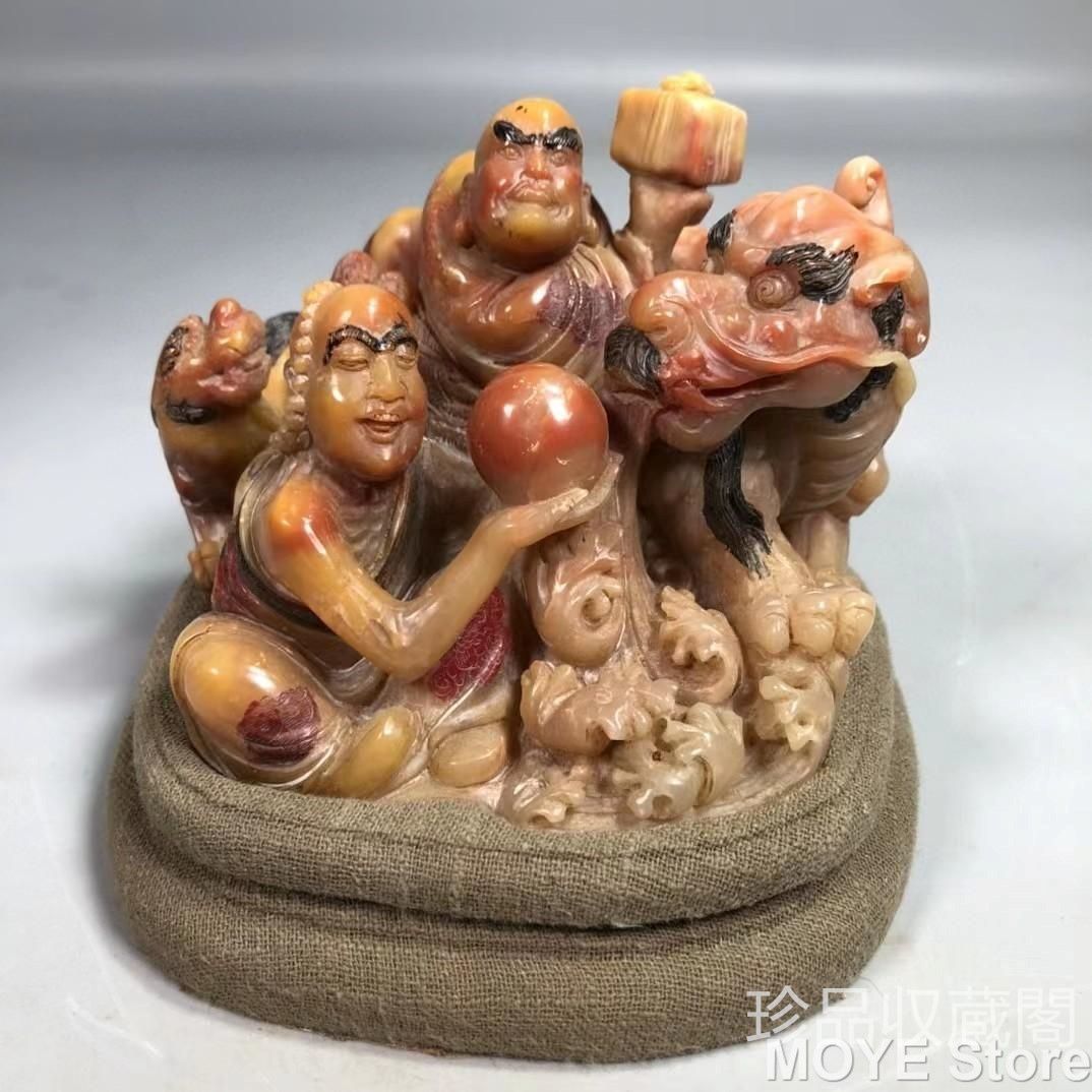 旧蔵三色寿山石