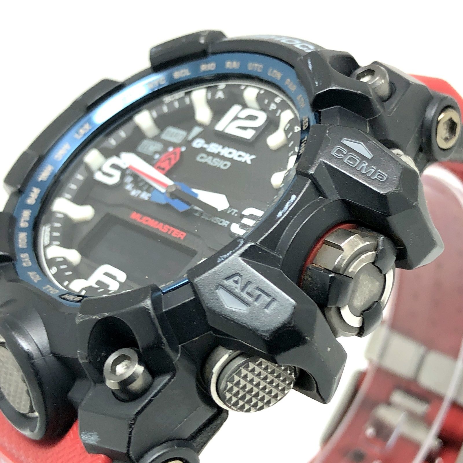 G-SHOCK ジーショック GWG-1000RD-4A マッドマスター レスキューレッド 電波ソーラー トリプルセンサー LED 防塵・防泥 -  メルカリ