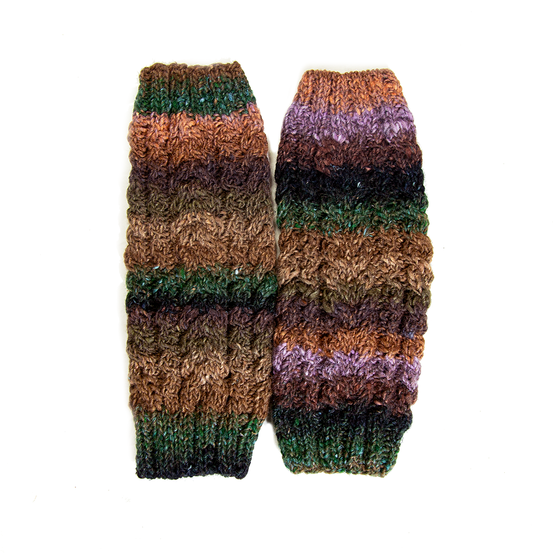 １点もの・手編みのオールウォーマー（森林）-0