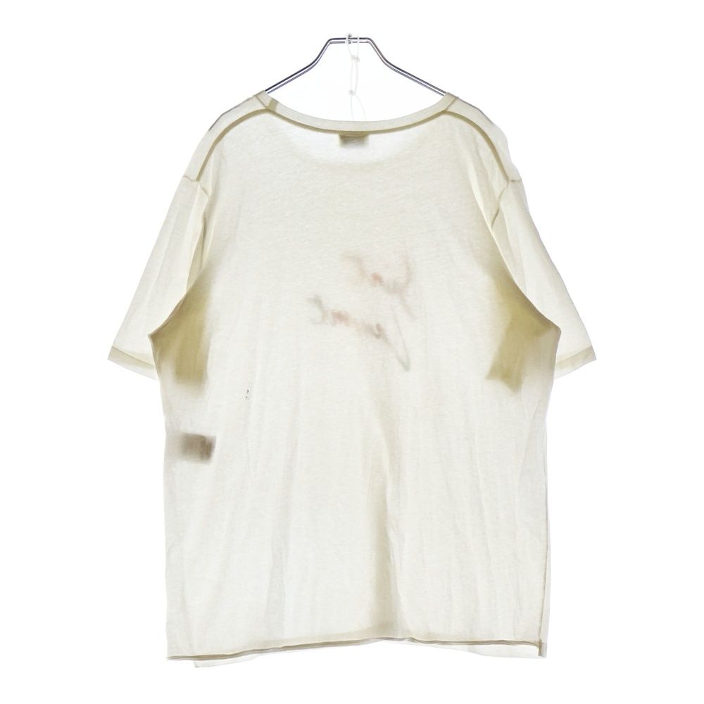 SAINT LAURENT PARIS サンローランパリ 18SS マルチカラーシグネチャーロゴプリント半袖Tシャツ 553438 ホワイト SAINT LAURENT - SAINT LAURENT PARIS サンローランパリ 18SS