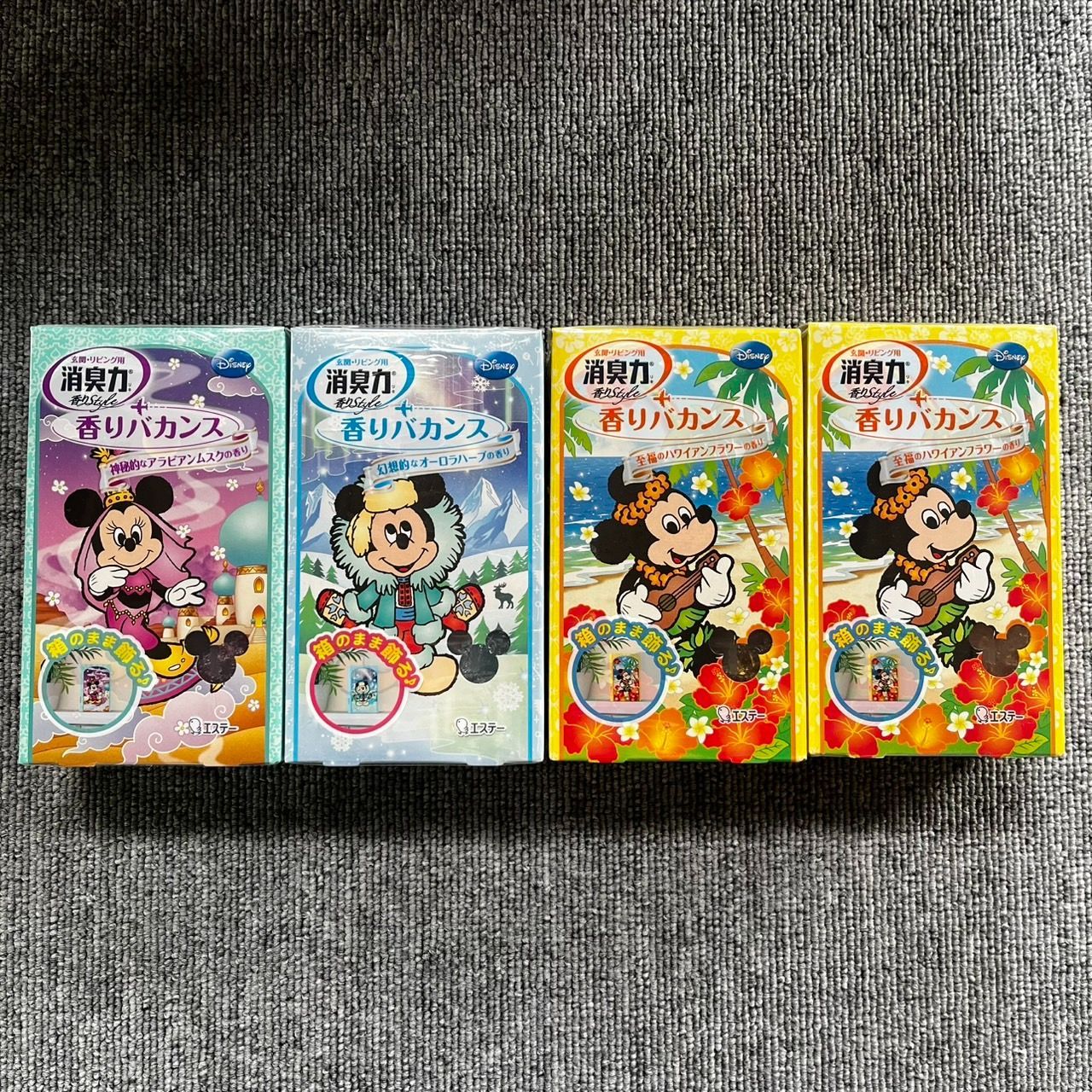 消臭力 香りバカンス ミッキー＆ミニー デザイン 120ｇ×4個セット