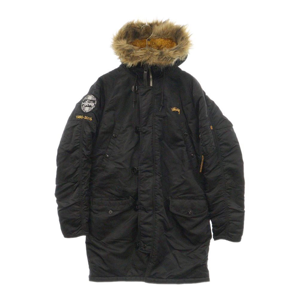 STUSSY (ステューシー) N-3Bタイプコート 35周年記念モデル ブラック/イエロー 315034