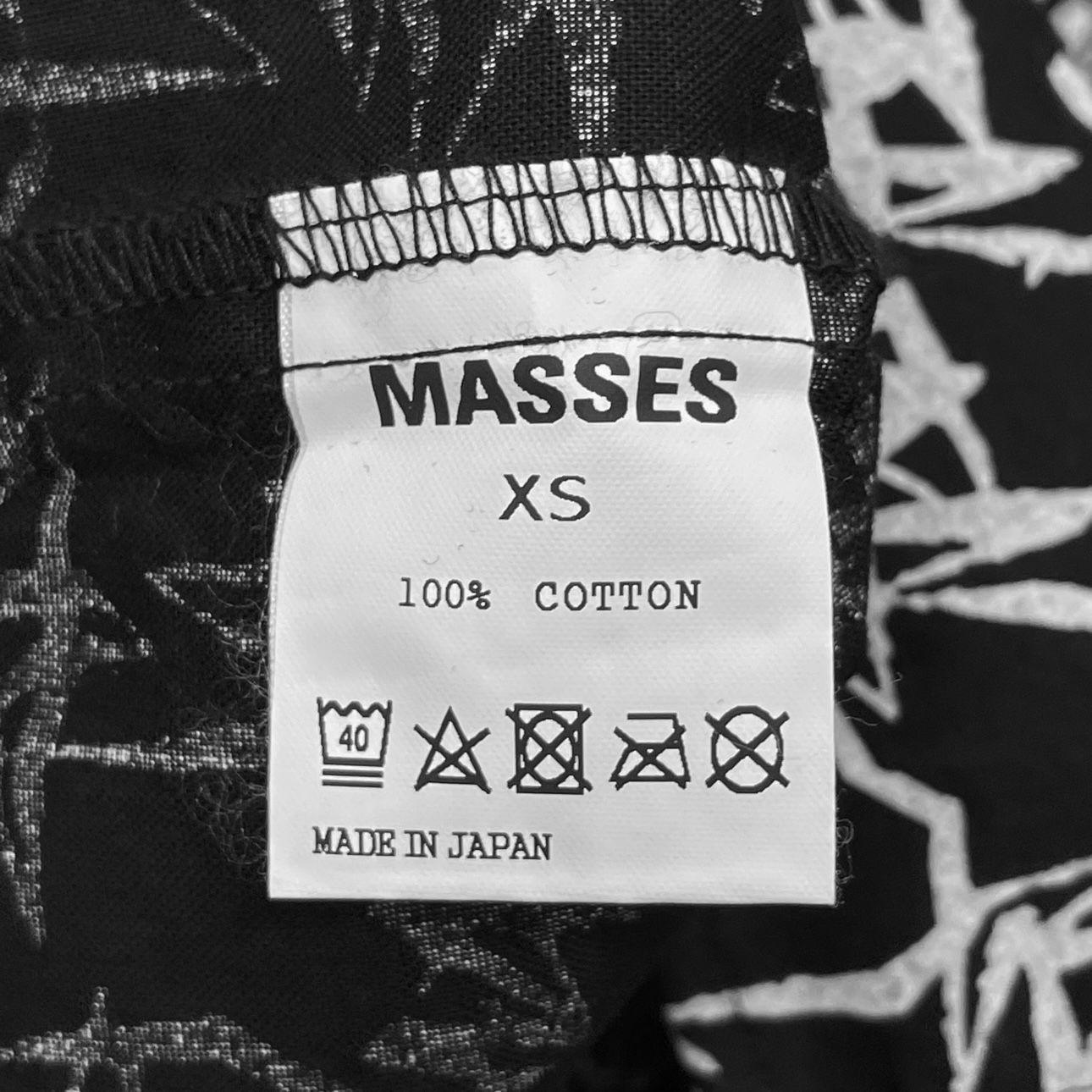 定価27500円 新品 MASSES 19SS BRUSH SHIRTS ブラッシュ シャツ マシス