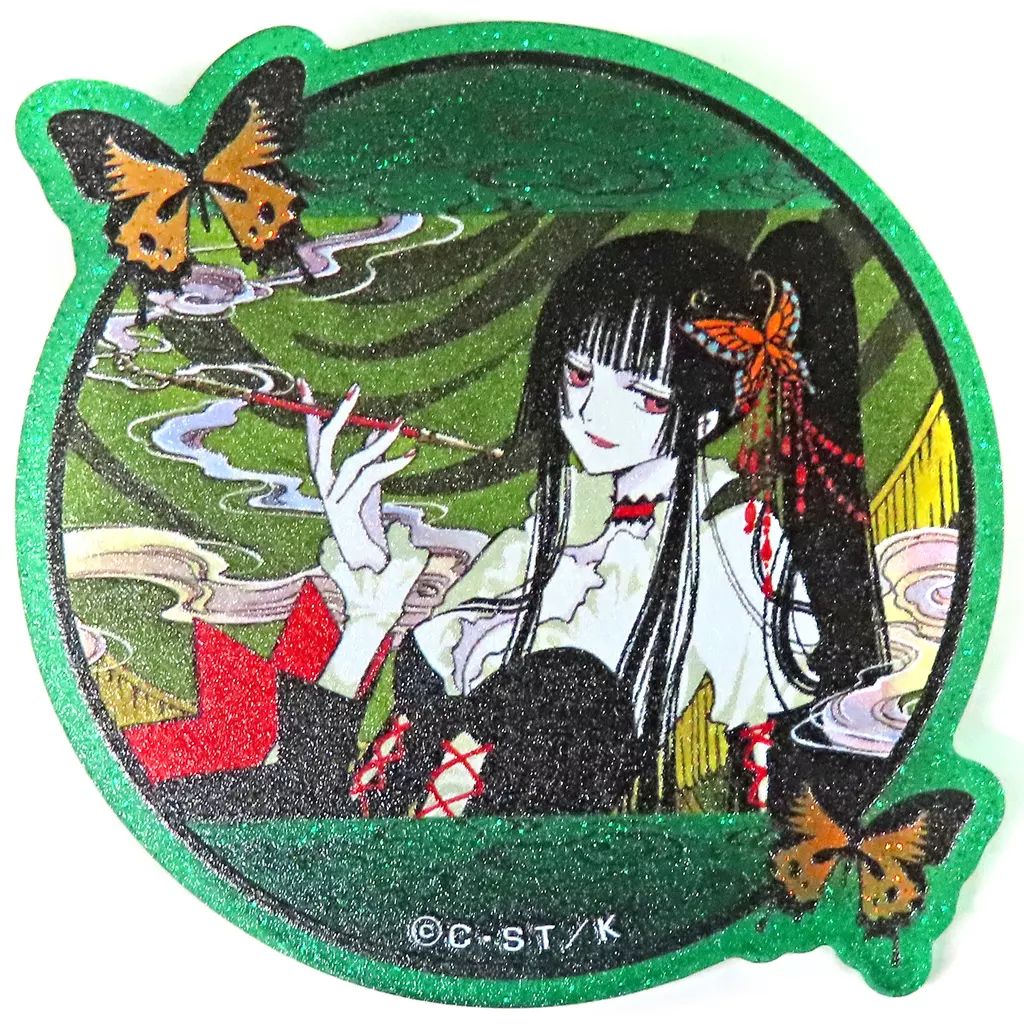中古】バッジ・ピンズ 壱原侑子(緑) ラメアクリルバッジ 「くじメイト 