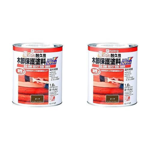 カンペハピオ - 油性木部保護塗料 - オーク - 1.6L 2缶セット【BT-71