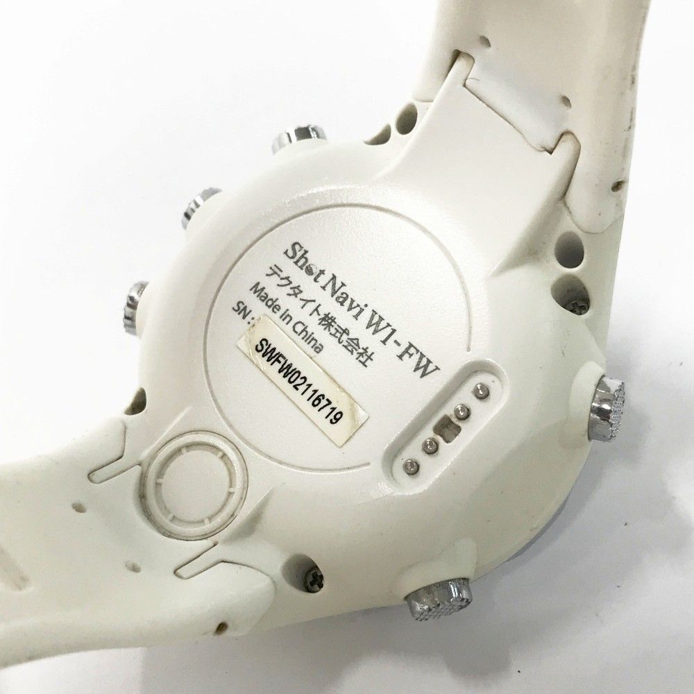 SHOT NAVI ショットナビ W1-FW GPSナビ ゴルフウォッチ ホワイト系