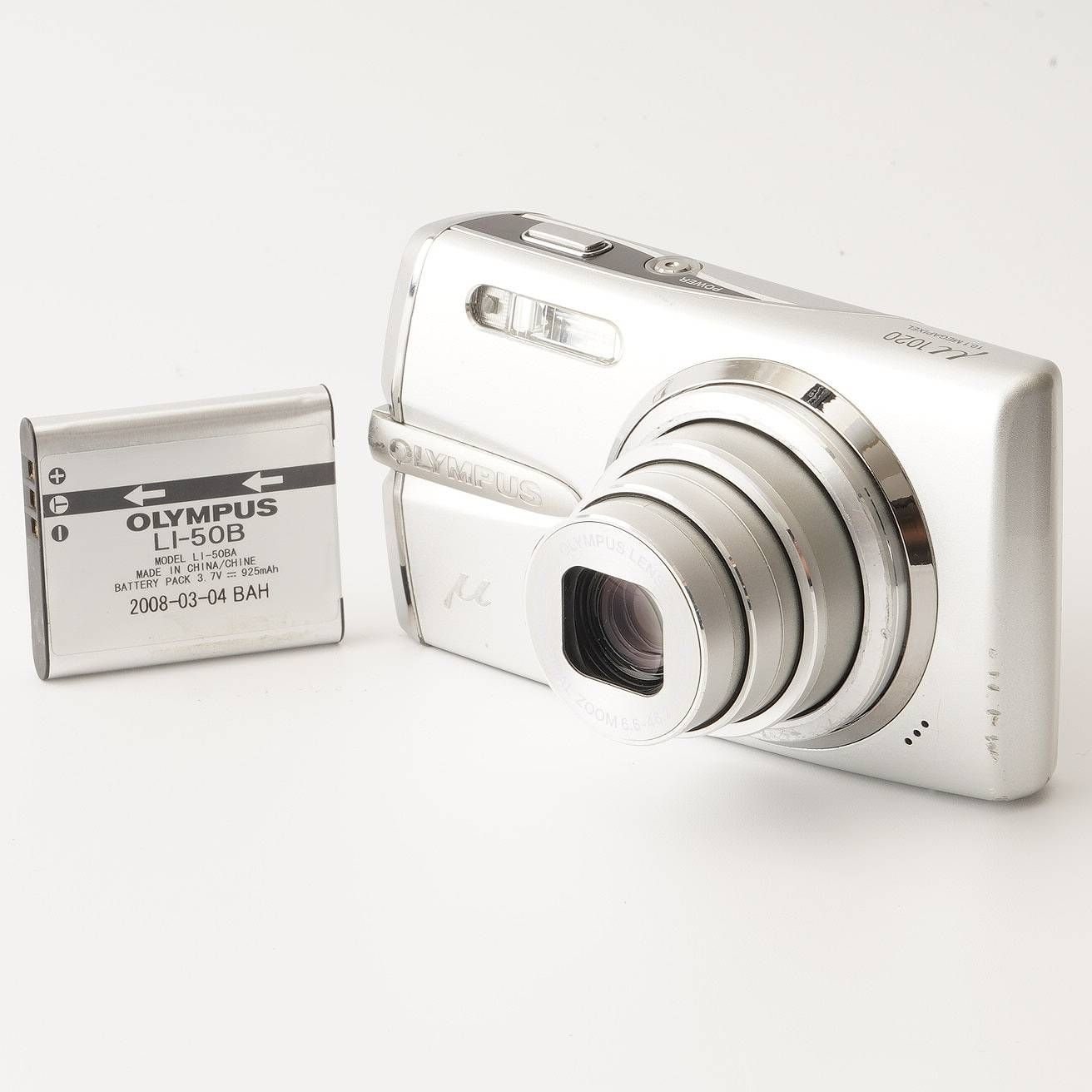 オリンパス Olympus μ 1020 ホワイト 7x バッテリー付き コンパクト