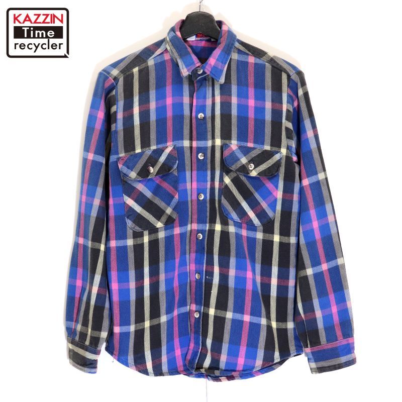 80s USA製 five brother DAKOTA ネルシャツ チェック柄