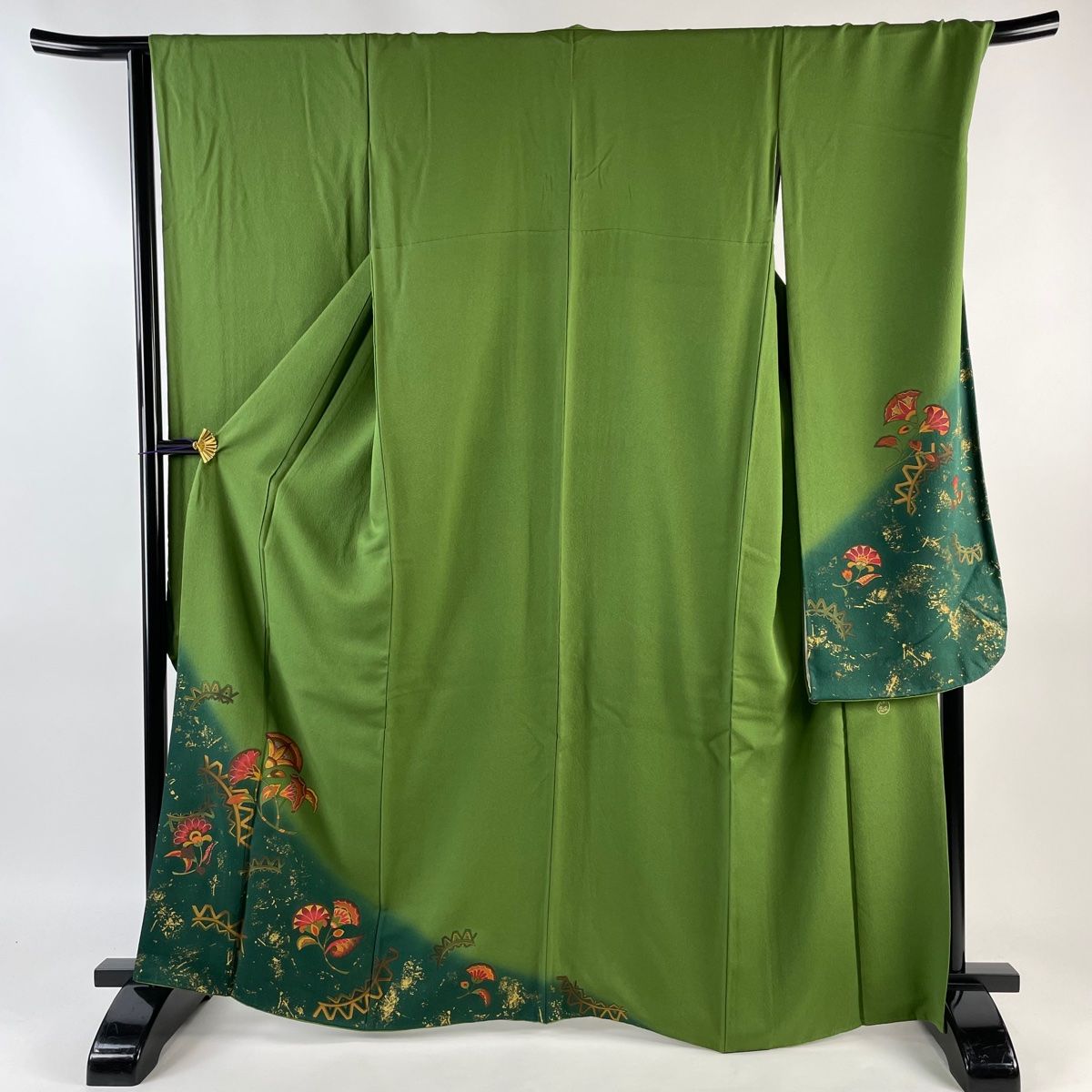 振袖 身丈164cm 裄丈69.5cm L 袷 TOKI志すい 落款 草花 幾何学模様  