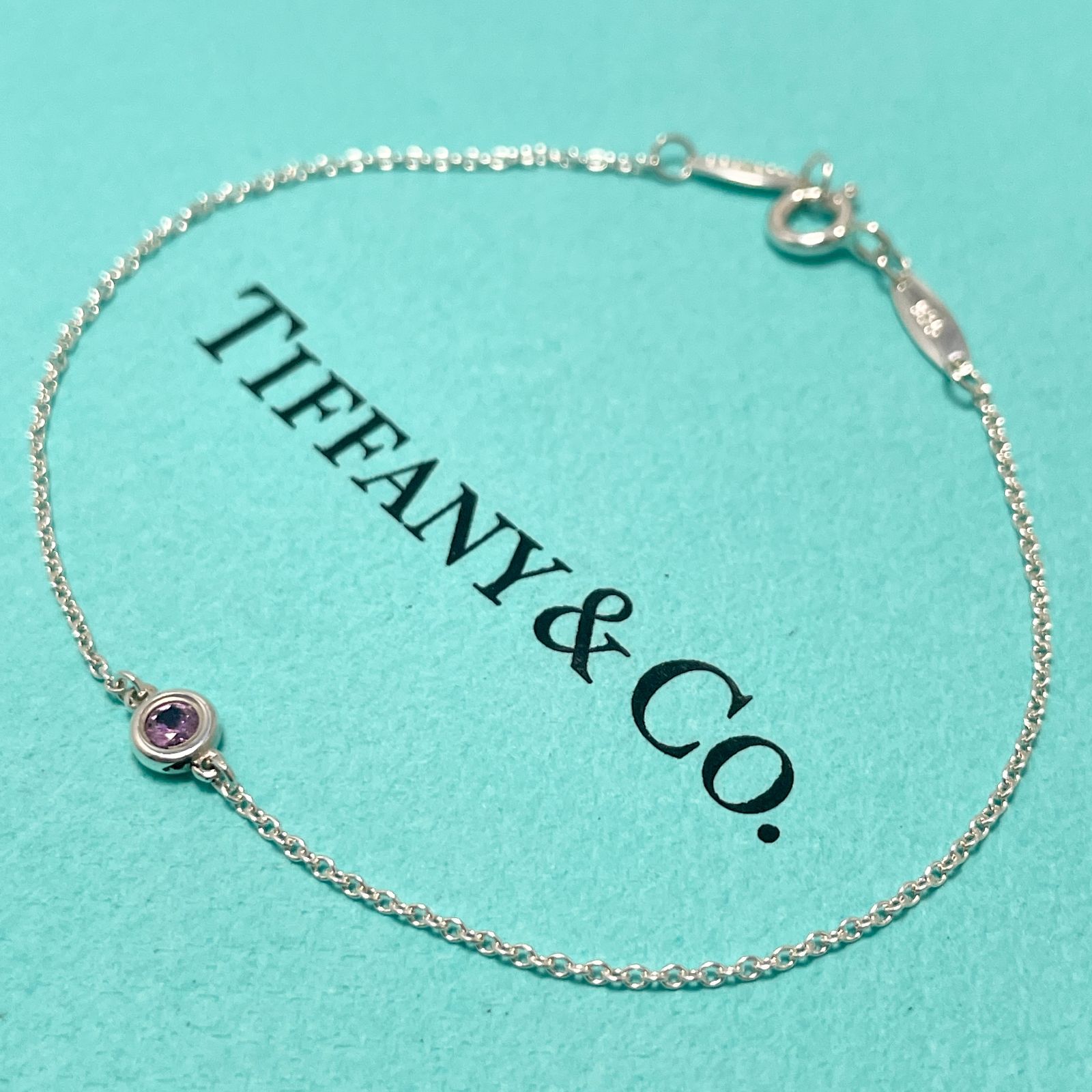 ティファニー バイザヤード ピンクサファイア ブレスレット シルバー925 Tiffany&Co./24-383 - メルカリ